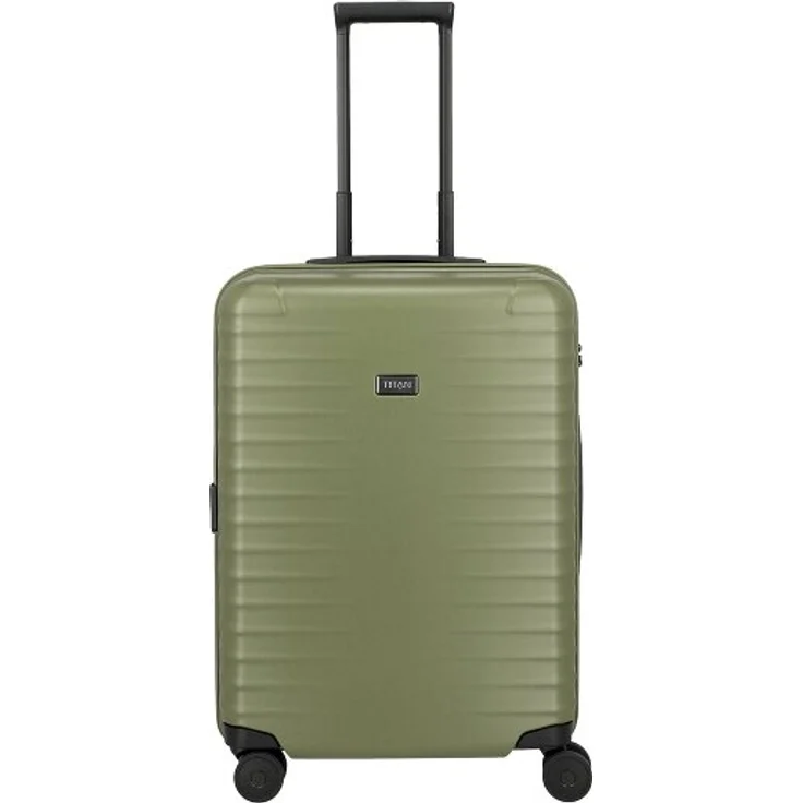 Titan Upgrade 4 Rollen Trolley M, 65 cm, aus 100% Polycarbonat, forest green
