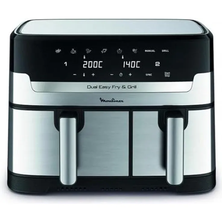 Moulinex Dual Easy Braten & Grillen YY5233FB, Fritteuse mit Brat- und Grillfunktion