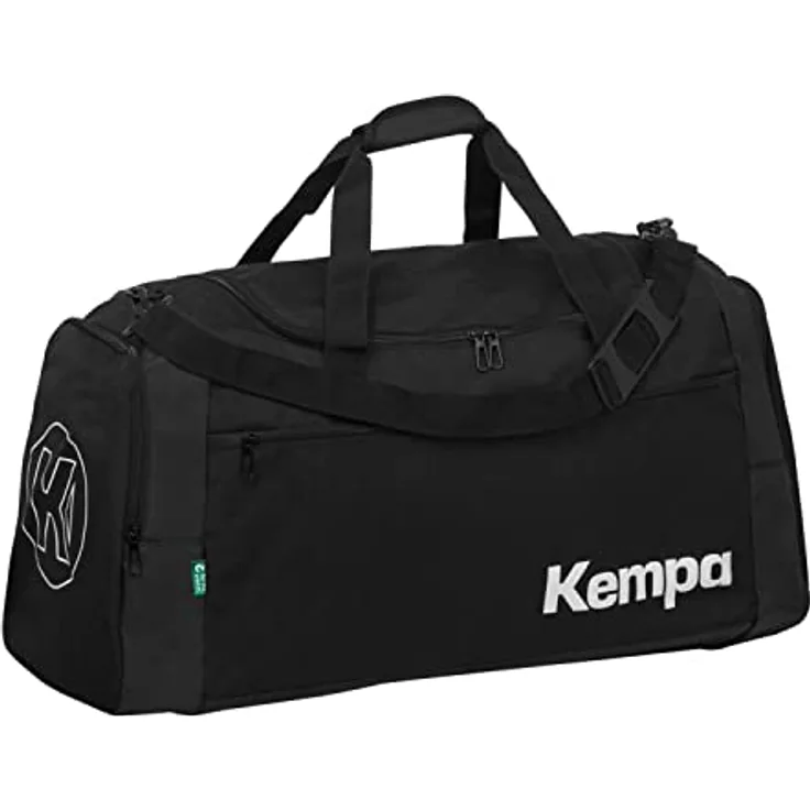 KEMPA SPORTTASCHE 90L, geräumige Reise- & Sporttasche in Schwarz