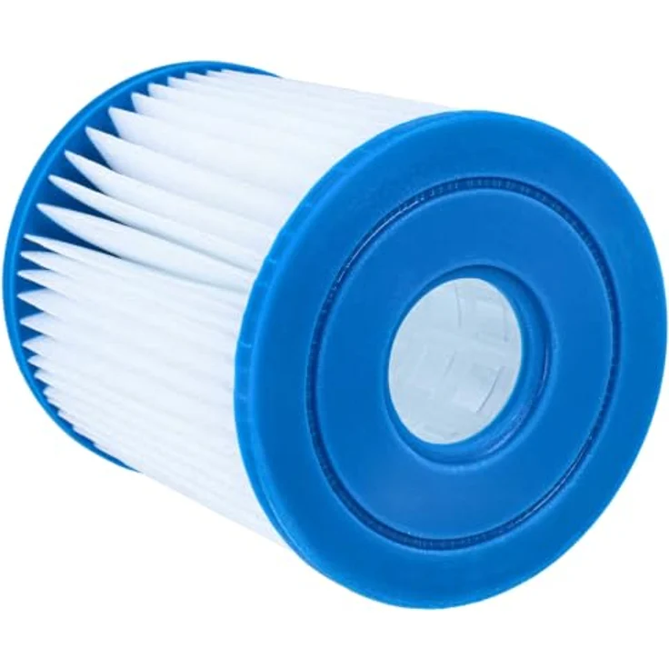 vhbw Filterkartusche kompatibel mit Intex 28201EH, 28602, 28601, 28601EG, Wasserfilter mit hoher Filterfeinheit, Blau Weiß – Bild 9
