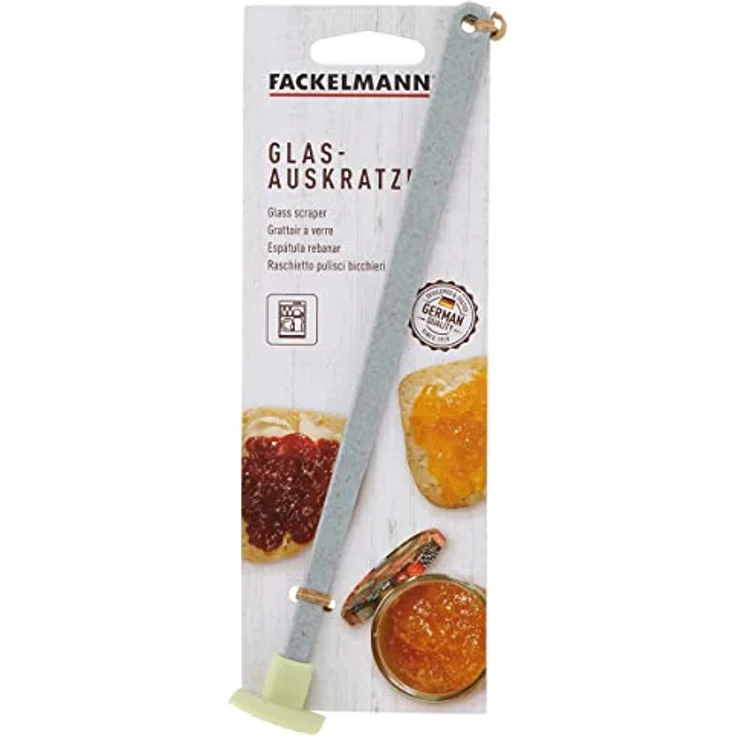 FACKELMANN Ecolution 33012 Glasauskratzer, aus Silikon und ABS, lichtgrau/mintgrün, spülmaschinengeeignet und umweltfreundlich – Bild 5