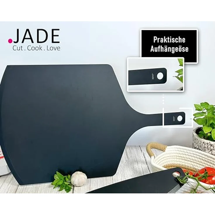 JADE Pizza Gourmet Pizzaschaufel, laminiertes Holz, hitzebeständig bis 176°C, umweltfreundlich, 60 x 35 x 0,4 cm, braun – Bild 3