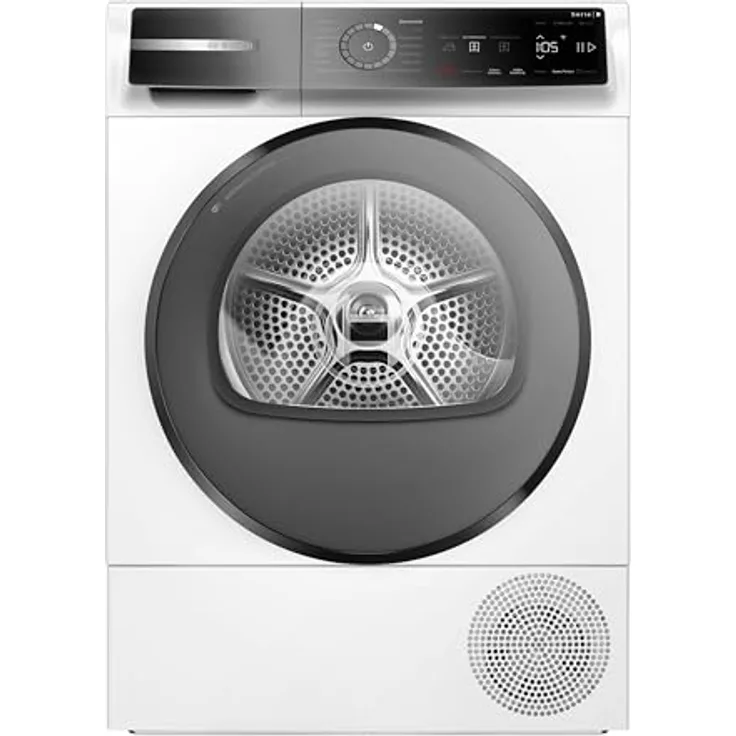 Bosch WQB246D41 Serie 8, Wärmepumpentrockner 9kg, Silent Dry, AutoDry, Selbstreinigender Kondensator, Trommelinnenbeleuchtung, Home Connect, Weiß