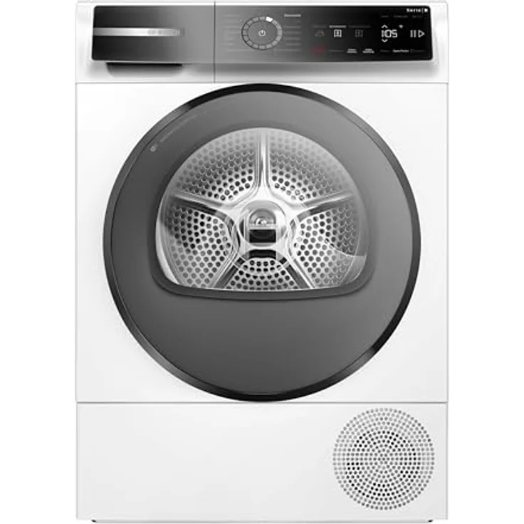 Bosch WQB246D41 Serie 8, Wärmepumpentrockner 9kg, Silent Dry, AutoDry, Selbstreinigender Kondensator, Trommelinnenbeleuchtung, Home Connect, Weiß – Bild 1