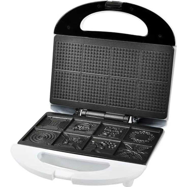Efbe Waffeleisen ZWE 1000, 750 W, Zimtwaffeln mit 8 Motiven und Backampel – Bild 5