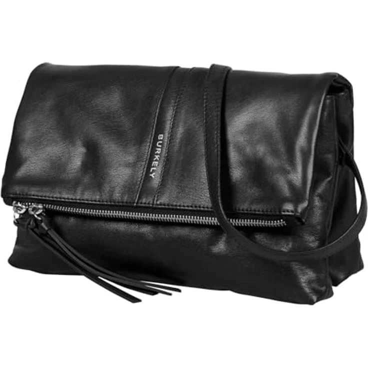 Burkely Nalan Umhängetasche, 27 cm, aus 100% Leder, schwarz – Bild 2