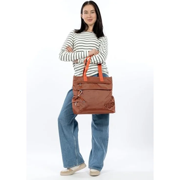 SURI FREY Shopper SFY SURI Sports Marry, zweifarbiger Nylon Shopper mit Reißverschluss, anhängbarem Dekor und verstellbarem Umhängeriemen, für Damen – Bild 2