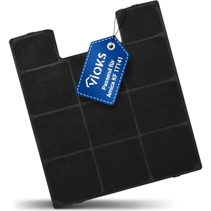 VIOKS Aktivkohlefilter für Dunstabzugshaube, Ersatzfilter passend für Amica KF 17141/17147, langlebig und einfach zu wechseln, 232 mm x 204 mm x 14 mm