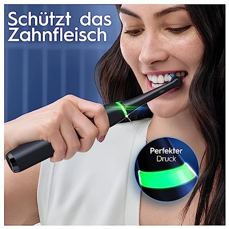 Oral-B iO Series 8 Plus Edition Elektrische Zahnbürste/Electric Toothbrush, PLUS 3 Aufsteckbürsten inkl. Whitening, Magnet-Etui, 6 Putzmodi, recycelbare Verpackung, Geschenk Mann/Frau, black – Bild 5