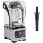 Royal Catering Standmixer mit Lärmschutzhaube digitales Display 1680 W 2,5-l-Behälter Pulsfunktion 7575-24 500 U/min Blender Smoothie Maker Mixer Hochleistungsmixer, leise und effektiv, in Silber