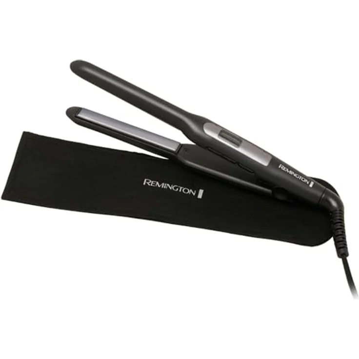 Remington Glätteisen Pro-Ceramic Extra Slim [extra schmale Platten: für kurzes Haar, Pixies, Pony, Bart & kleine Locken] Haarglätter (Ultra-Keramikbeschichtung, LCD-Display, 150-230°C) - Bartglätter S5515 - Preisvergleich – Bild 3