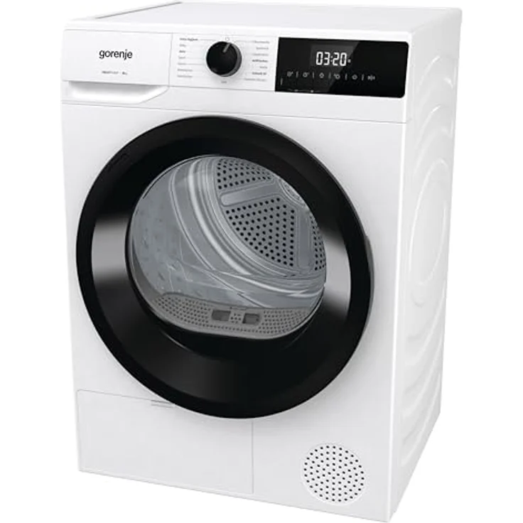 Gorenje DHNE83 Trockner/Kondensation mit Wärmepumpe / 8KG / 15 Programme/TwinAir/Feuchtesensor/Zeitverzögerung/Lieblingsprogramme/LED Display/EEK: A+++, weiß – Bild 2
