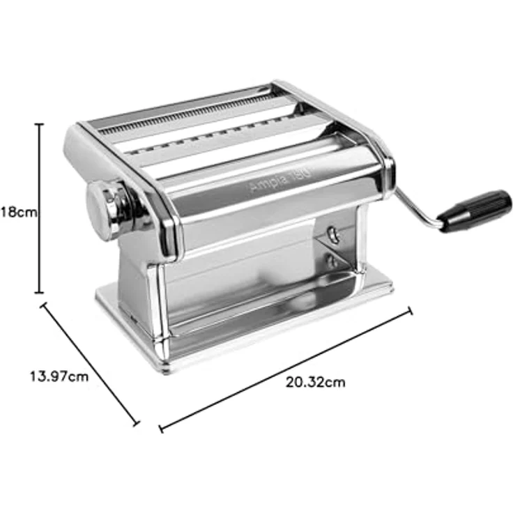 Marcato 180C Ampia Compact Nudelmaschine, Stahl, Grau – Bild 10