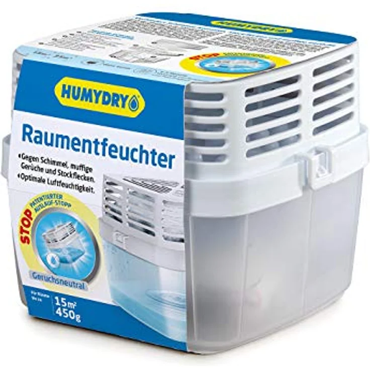 HUMYDRY Luftentfeuchter Premium 450g Geruchsneutral | funktioniert ohne Strom oder Batterien | Raumentfeuchter für mittelgroße Räume wie Küche, Schlafzimmer, Badezimmer, Wohnzimmer – Bild 2