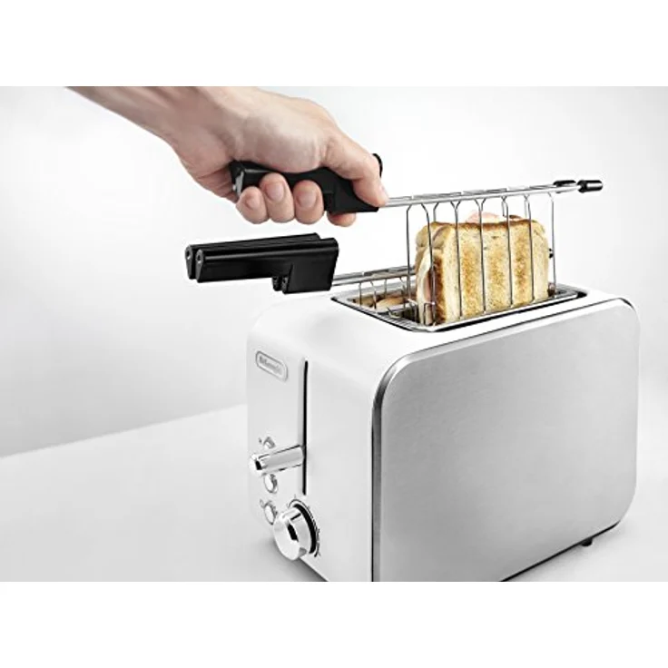 TOSTAPANE 550W 2SCOMP.RACCOGLI BRICIOLE BIANCO – Bild 5