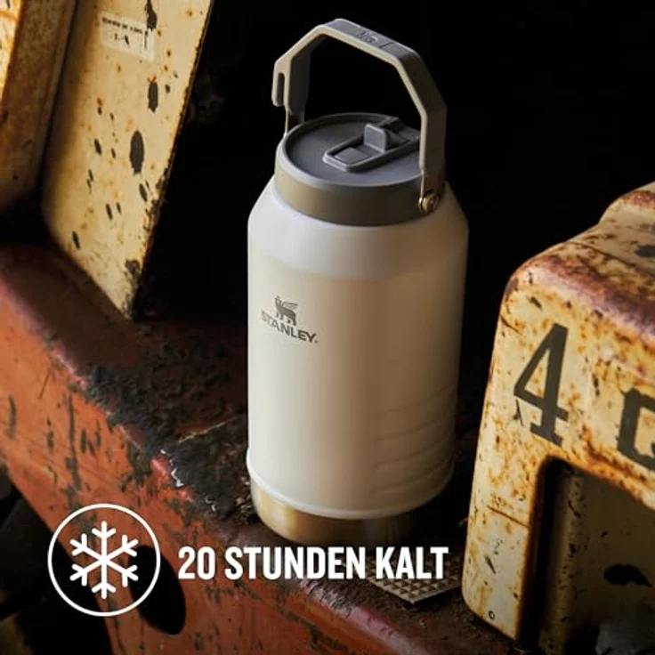 Stanley IceFlow Flip Straw Jug 1.9L, Thermobecher mit 20 Stunden Kühlung, 4 Tage eisgekühlt, auslaufsicher, spülmaschinenfest, BPA-frei, schwarz – Bild 4