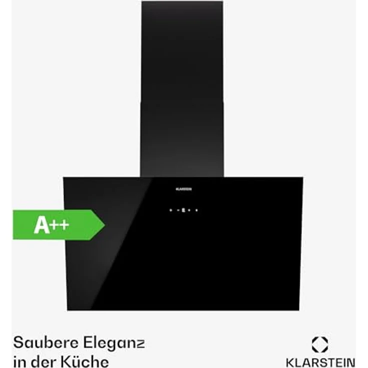 Klarstein Dunstabzugshaube 60cm, Abluft-Dunstabzugshaube mit Spülmaschinenfestem Filter aus Aluminium, Leise Abzugshaube Abluft, 305m³/h Luftstrom, Effiziente Wandhauben mit LEDs & Touch Controls – Bild 2