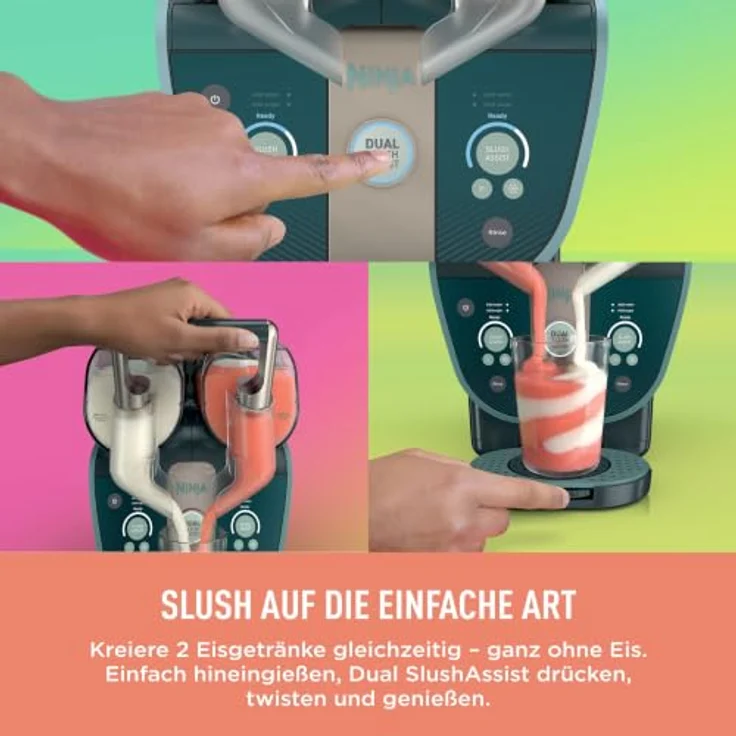 Ninja SLUSHi Twist Slush-Eismaschine für gefrorene Getränke – Blau in Blau | FS702EUGN | von SharkNinja – Bild 4