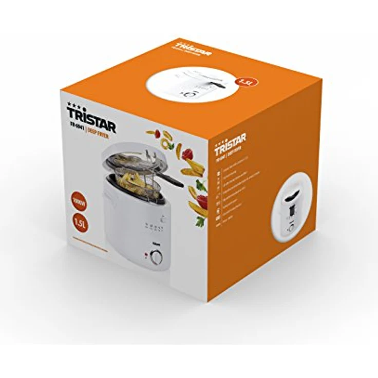 Tristar FR-6941 Fritteuse Inhalt - Thermostat, 1.5 L, 1000 W, weiß – Bild 7