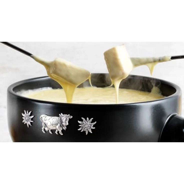 Kuhn Rikon Alpina, Fondue Set, Schwarz – Bild 5