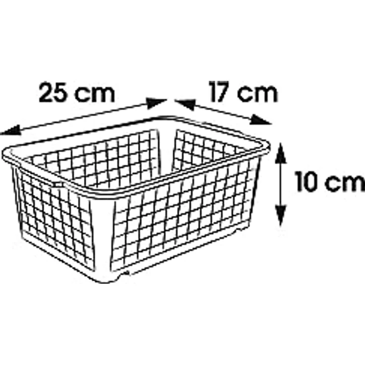 keeeper Körbchen 25x17cm, Polypropylen, Natur/Transparent, 2,8 l – Bild 2