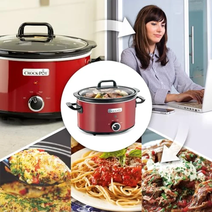 Crock-Pot SCV400RD-050 Schongarer, 3.5 liters, Rot – Bild 6