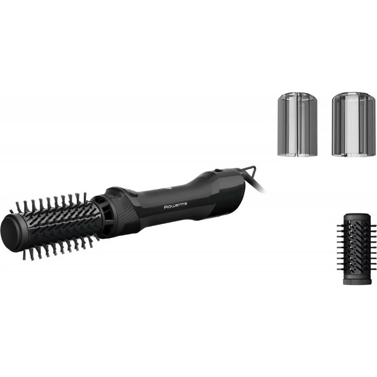 Rowenta UB9520 Brush Activ, Lockenstab mit 1000 W, rotierende Warmluftbürste, schwarz