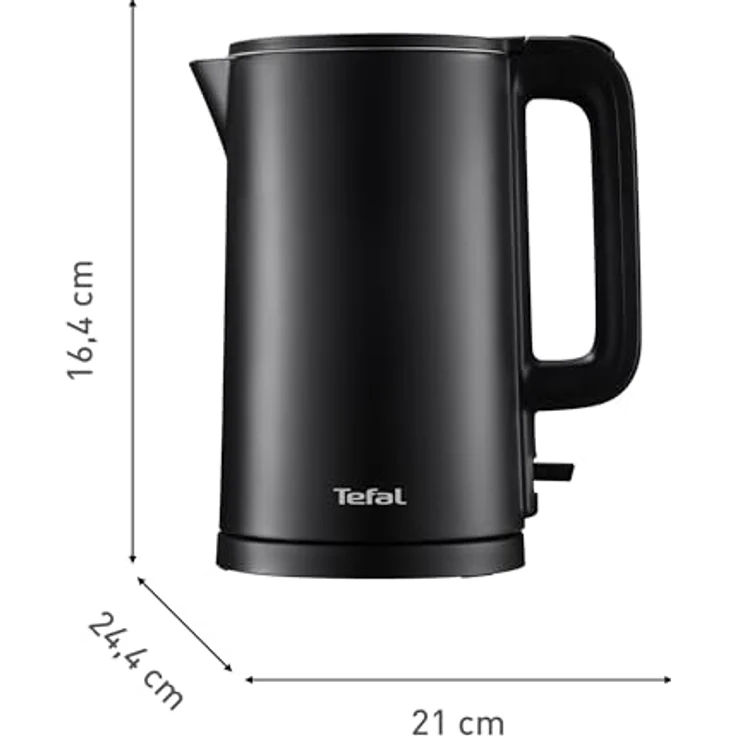Tefal Wasserkocher Thermo Protect, 1,5 l, 1500 W, klappbarer Deckel, schwarz – Bild 7