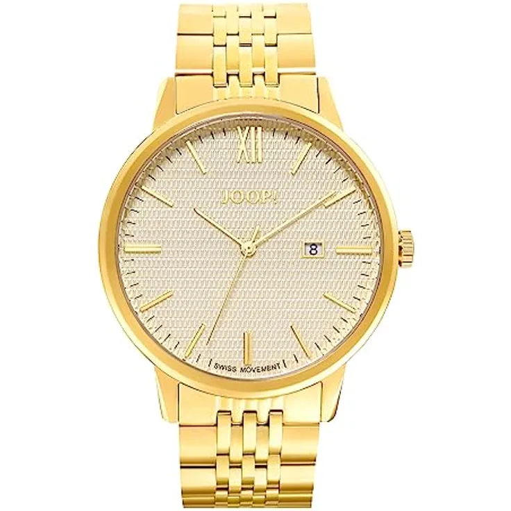 Joop! Armbanduhr Herren Quarz Analog, mit Edelstahl Armband, Silber, 10 bar Wasserdicht, End of Life System, Kommt in Uhren Geschenk Box, 2035618