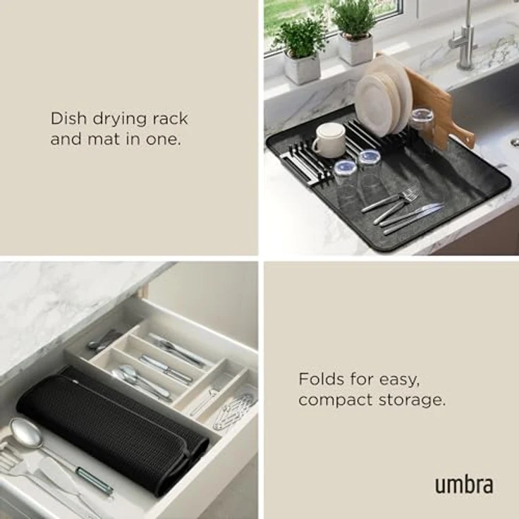 Umbra UDRY Geschirr Abtropfgestell, schwarz  – Bild 5