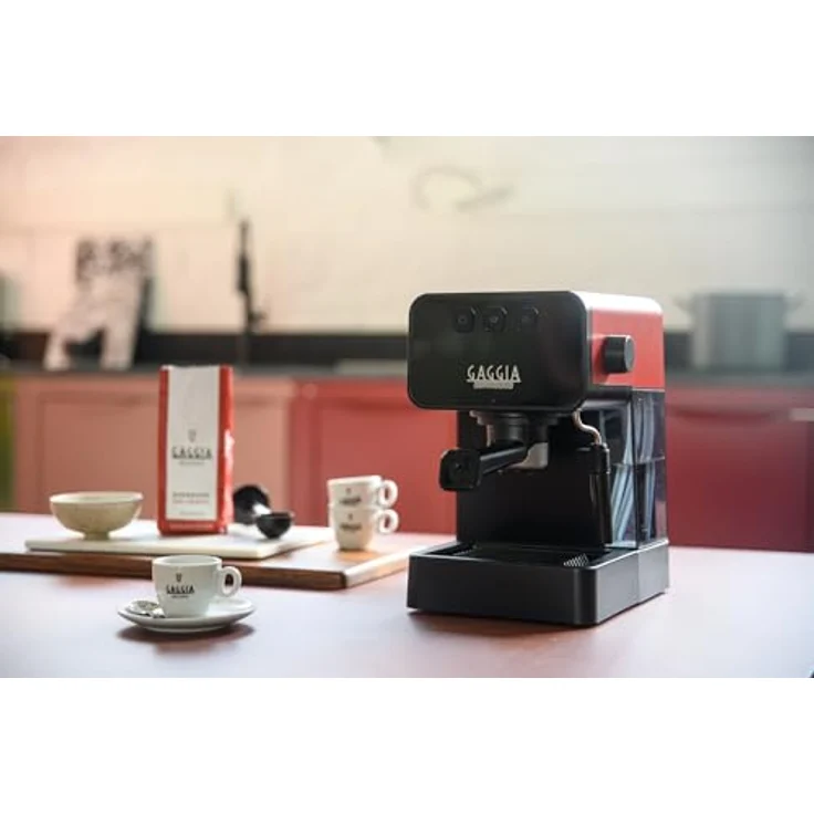 Gaggia ESPRESSO STYLE rosso EG2111/03, Siebträgermaschine, Rot, Schwarz – Bild 5