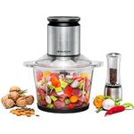 Rommelsbacher Multi Zerkleinerer MZ 800, 2,7 Liter Glasbehälter, 22-stufige Drehzahlregulierung, kraftvoller Motor, 9-flügeliges Edelstahl-Spezialmesser