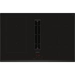 SIEMENS Kochfeld mit Dunstabzug iQ300 ED851BS16E, Induktion 80 cm Rahmenlos aufliegend, EEK: B