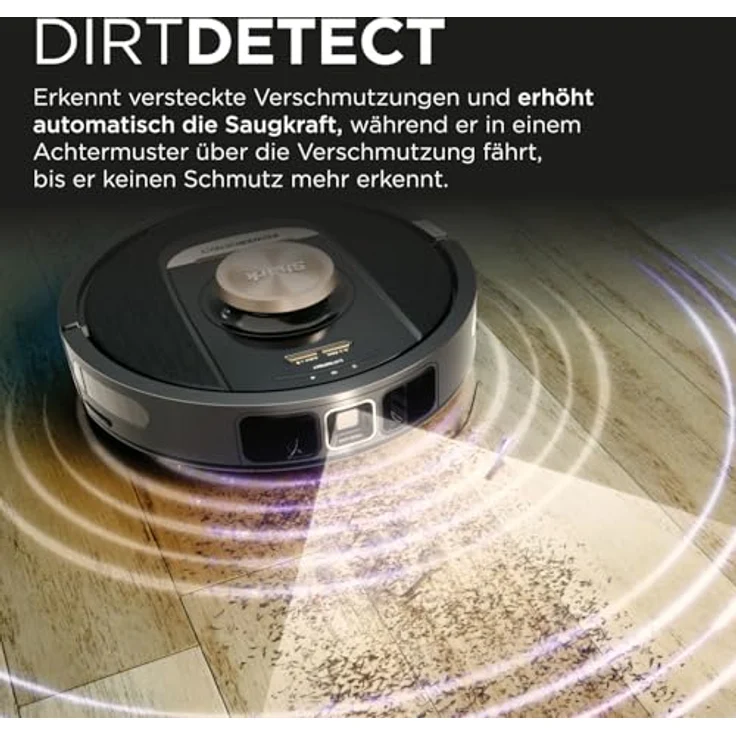Shark PowerDetect Saugroboter RV2820VEEU, selbstleerend mit 3D- & LiDAR-Navigation, Anti-Allergen- & Anti-Geruch-Basis, NeverStuck-Hindernisumgehung, für Teppiche, Hartböden & Tierhaare, WiFi/App/Alexa, Schwarz - Preisvergleich – Bild 3