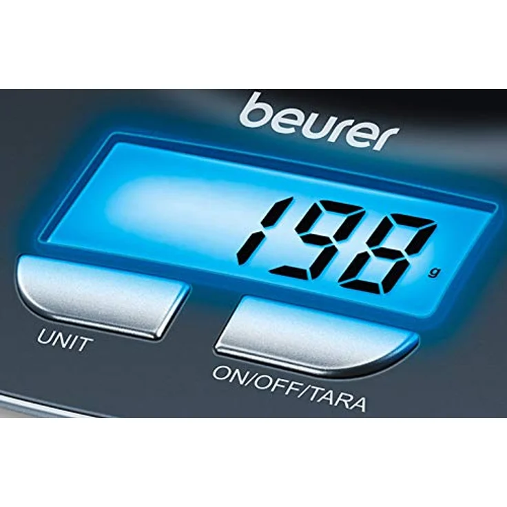 Beurer KS 25 Küchenwaage mit 1,2l Wiegeschüssel, digitale Küchenwaage mit Tara-Zuwiegefunktion und 3kg Tragkraft – Bild 6
