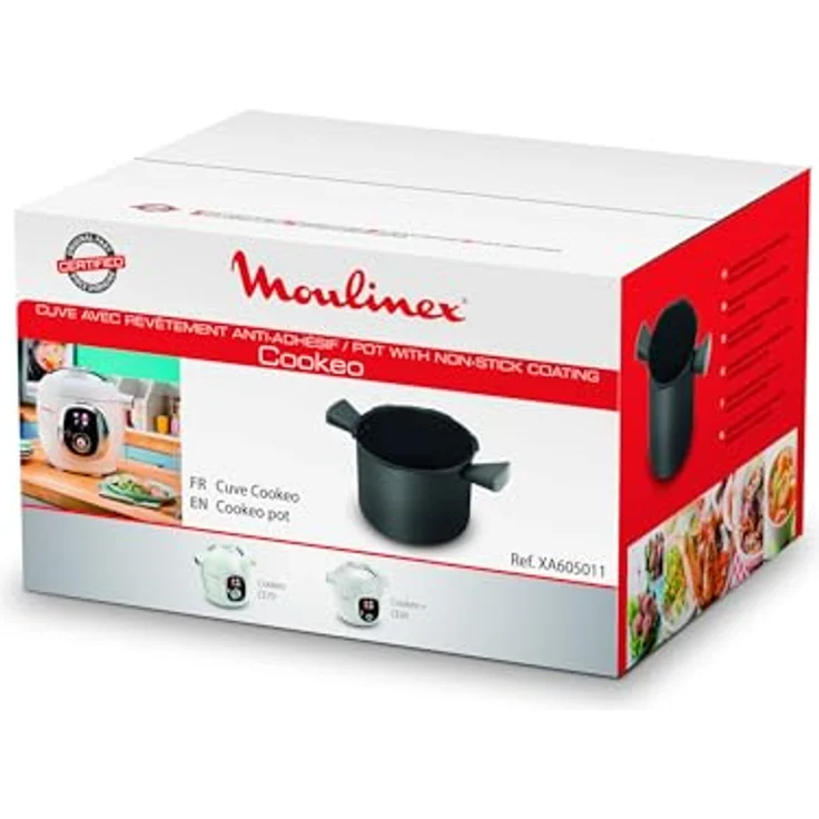 Moulinex XA605011 Non-Stick Pot, 6 L Kochbehälter, kompatibel mit Cookeo Multikochern – Bild 5