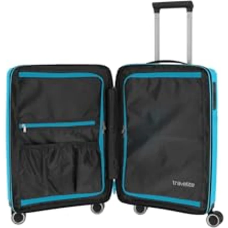 Travelite ORBITA 4w Trolley S, Türkis Unisex S - Robuster Koffer mit 4 Rollen – Bild 4