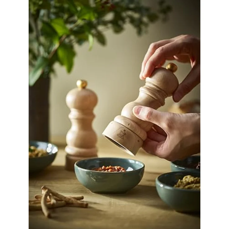 PEUGEOT Salzmühle Paris u‘Select, 12 cm, 6 voreingestellte Mahlgrade, aus PEFC-zertifiziertem Holz, Natur – Bild 2