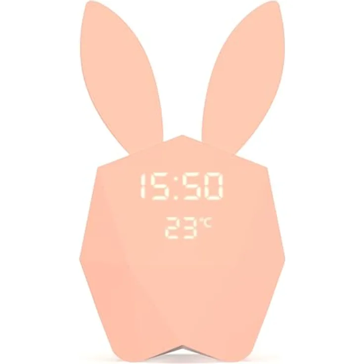 MOB Cutie Clock Connect, Wecker mit Bewegungsmelder, Nachtlicht, wiederaufladbar, rosa