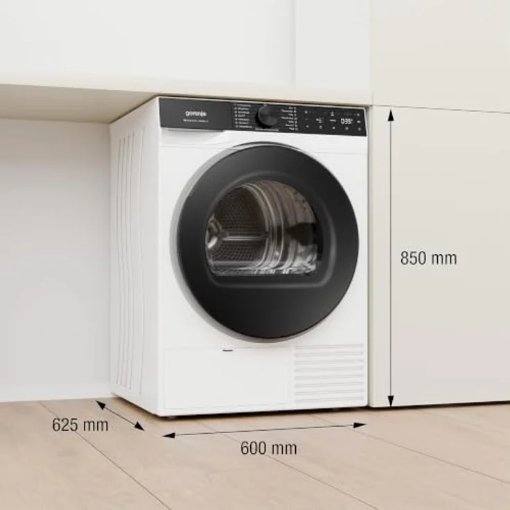 Gorenje D5G69CP, Trockner mit Wärmepumpe, 9kg, 15 Programme, ConnectLife, FastDry Pro, TwinAir, Feuchtesensor, NatureDry, Anti-Allergie, EEK: D – Bild 2