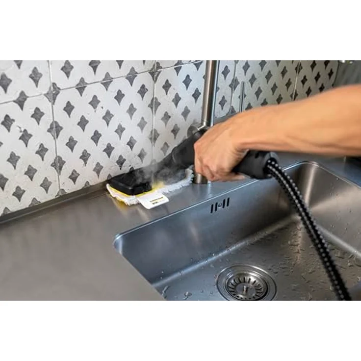 Kärcher Flexible Handdüse, Zubehör für Dampfreiniger, Dampfreiniger für Badewannen, Waschbecken, gebogene Oberflächen – Bild 4