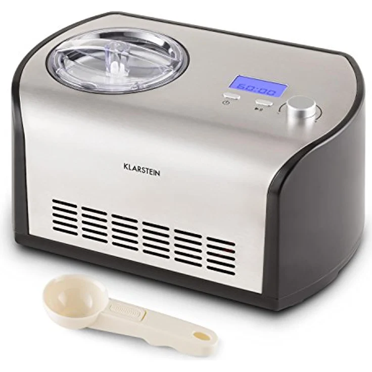 Klarstein Snowberry & Choc Eismaschine, 150W, Edelstahl, silber – Bild 2