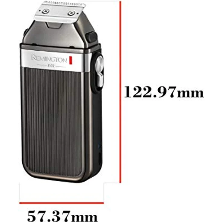 Remington MB9100 Heritage Bartschneider 32 mm Edelstahlklingen 8 Aufsteckkämme silber – Bild 6