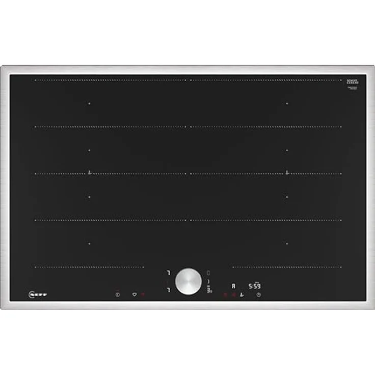 Neff, T68STY4L0, Autarkes Flex-Induktionskochfeld mit Twist Pad Steuerung, N90, Breite 80 cm, Schwarz mit Rahmen aufliegend, Home Connect – Bild 1