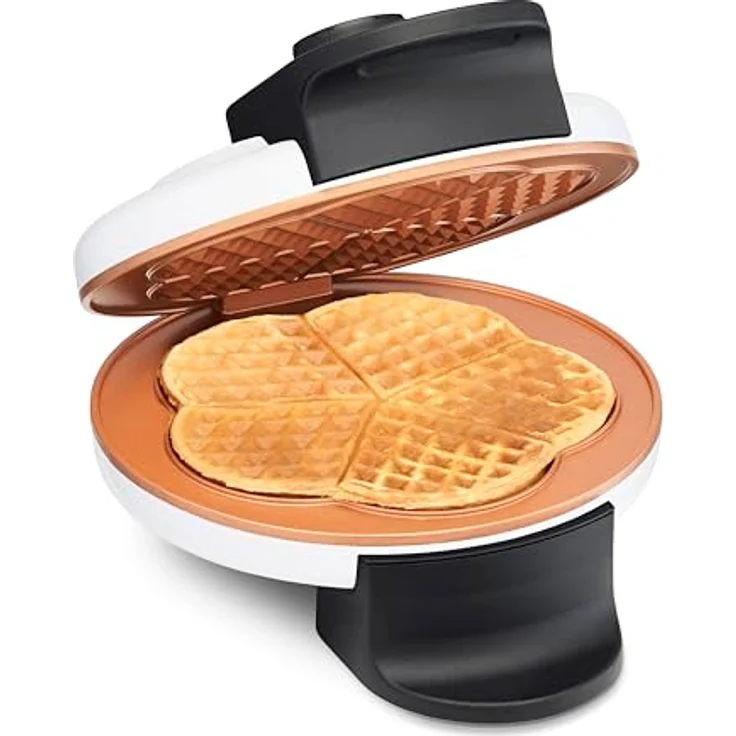 Trisa Retro Waffles, Waffeleisen, Bronze, Weiss – Bild 3