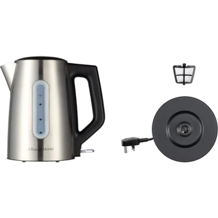 RUSSELL HOBBS Wasserkocher 2400 W, 1,7 L, Schwarz Edelstahl, mit Anzeigeleuchte und Ein/Aus-Schalter – Bild 9