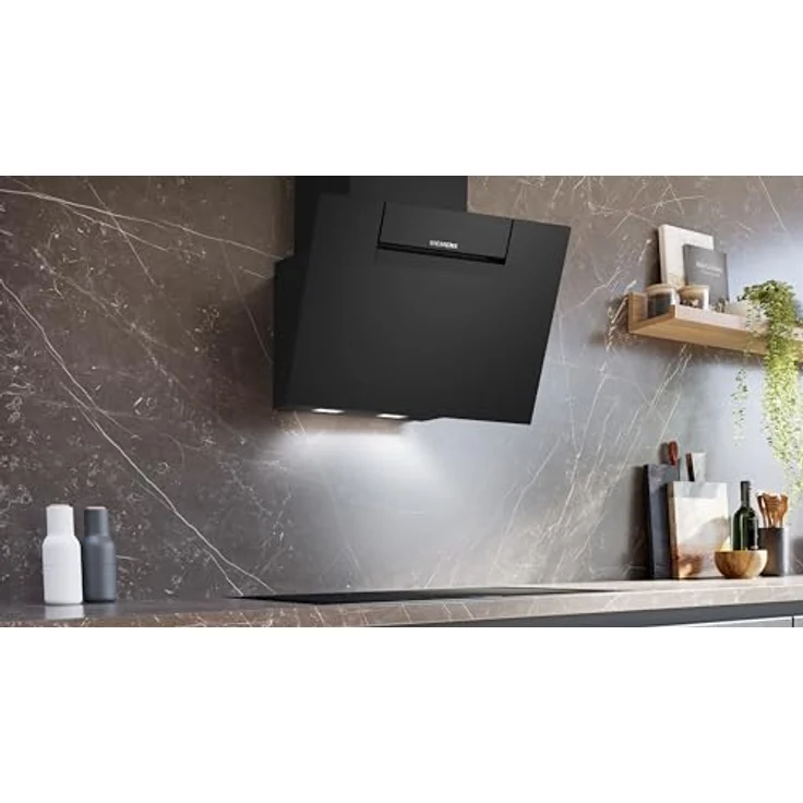 Siemens LC67KFN60 iQ300, Wandesse, 60 cm, Schwarz mit Glasschirm, cookConnect System - Wandesse und Kochfeld, touchControl, LED-Beleuchtung – Bild 5