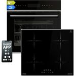 KKT KOLBE Backofen und Induktionskochfeld SET8319PHCIH859ED, Premium Elektro-Set mit WLAN-Technologie, Sensortouch-Bedienung, Heißluft und Pizzafunktion, 7000W Leistung