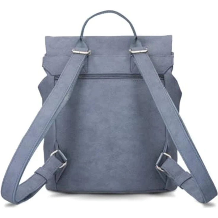 Zwei Mademoiselle.M City Rucksack, 29 cm, blau, 100% Polyurethan, 24 x 13 x 29 cm – Bild 4