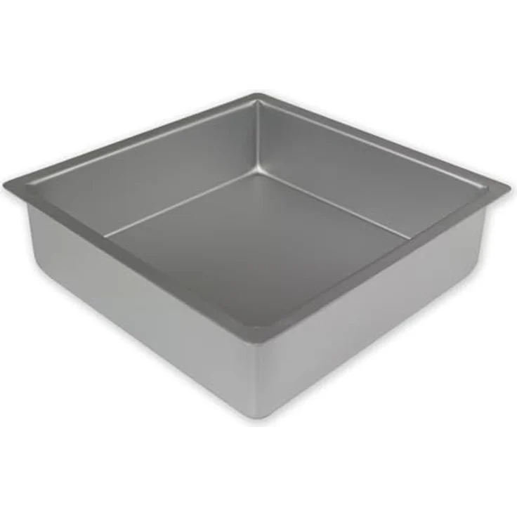 PME SQR124 Quadratische Backform aus eloxiertem Aluminium, 305 x 305 x 102 mm, Silver, 30 x 30 x 10 cm – Bild 3